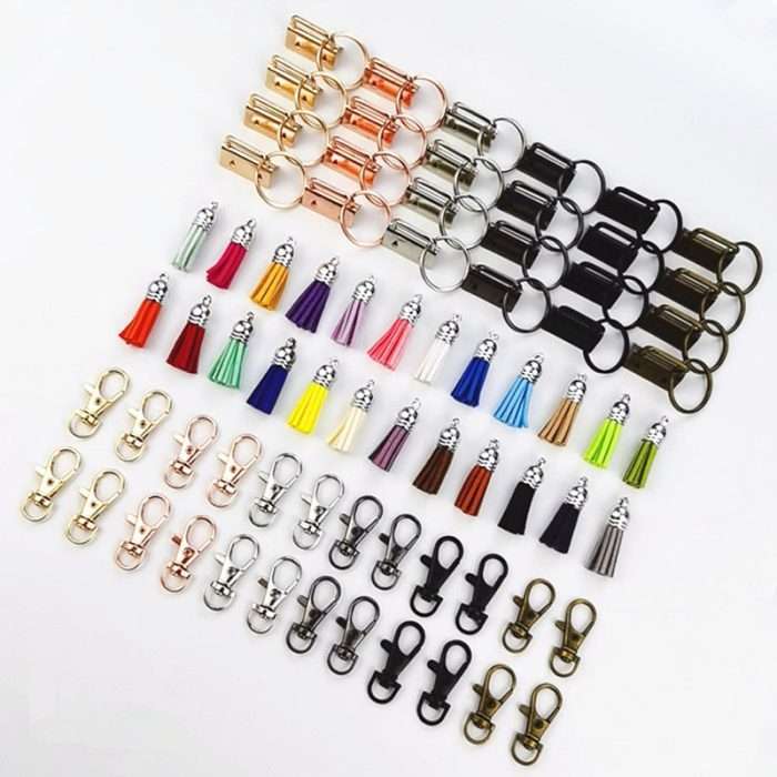 Colorful Key Fob Tassel Set Colorful key fob tassel 72-piece set including key rings, tassels, and clips